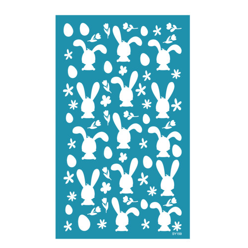 Rabbit Eggs Silk Screen Stencil for Clay DIY Printing-SY159