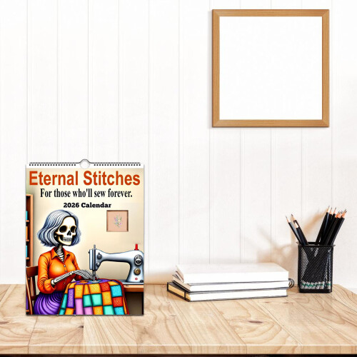 Easy To Read Dates Creative Cartoon Illustration Calendar 2026 1