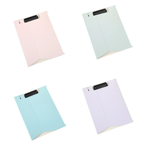 Portable Standing up Clipboard Foldable Standard Size-Purple 1