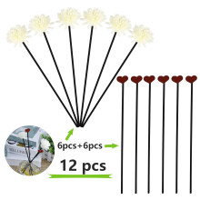 Dekorative aromablomster, utsøkte diffuserpinner, for en forbedret aromaterapiopplevelse hjemme eller på kontoret, 5 stk.
