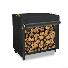 210D Heavy Duty Firewood Cover Waterproof For Outdoor Small Racks 125x65x110 cm