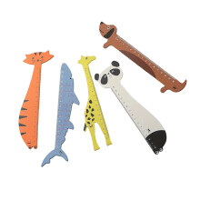 5 Pack Transparent Animal Pattern Rulers Safe Learning