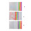 8Pcs Glittering Clear Zippered File Envelope With Punched-A4. 5