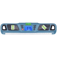 Bærbart balancemåleinstrument, digitalt niveau med LCD-baggrundsbelysning og stemmemeddelelsesteknologi, rammeophængningslineal for præcis