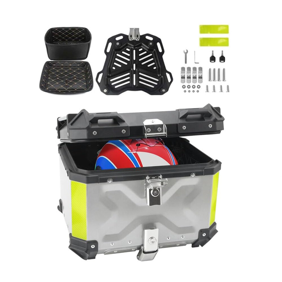 Motorcycle Case 80L Aluminum Waterproof Luggage Box With Lock For Helmet And Gear Storage 9001264920630