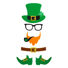 Durable Felt Ornaments Irish Hangings Decor for-mens beard