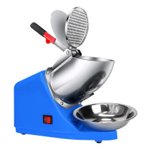 Commercial Ice Crusher 300KG/H Electric Double Blade Ice Shaver for Milk Tea and Hot Pot Shops