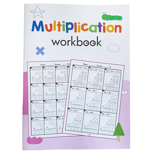 Structured Math Practice Book for Multiplication-multiplication