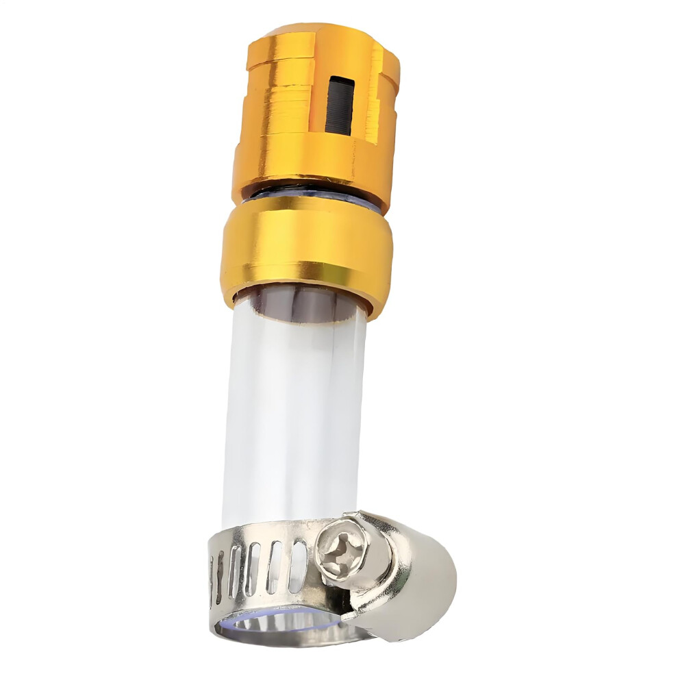 Motorcycle Air Filter Water Drain Pipe Universal Fit Finish Multipurpose Air Intake Drain Pipe Gold 9001264921026