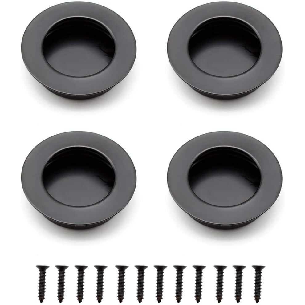 Snap-In Cabinet Handles For Sliding Doors, Easy To Install Stainless Steel Finger Pulls With Corrosion Resistance, Durable Recessed Door Pulls For Dra 9198585062344