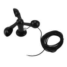 Capacité anti-interférences, performances stables, matériau plastique ABS durable pour la surveillance météorologique extérieure, anémomètre