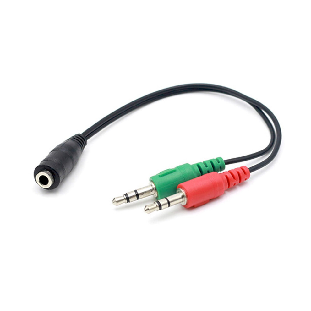 2 In 1 Headphone Splitter 3.5Mm Female To 2 Male Audio Splitter 2Port Headset Adapter For Smartphones Microphone 9119770683984