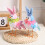 Easter Home Decor Plush Birds Figurine Placed on-Blue 6