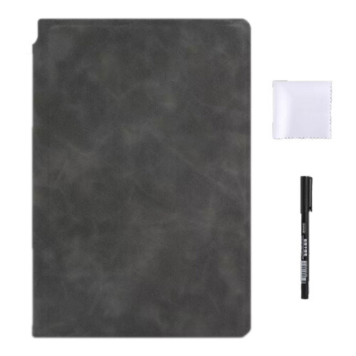 Reusable Erasable PU Whiteboard Journal 6.61x9.53Inch Portable
