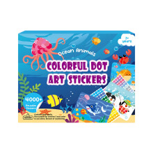 Fun Educational Cartoon Dot Art Sticker Pack Children Kids-O