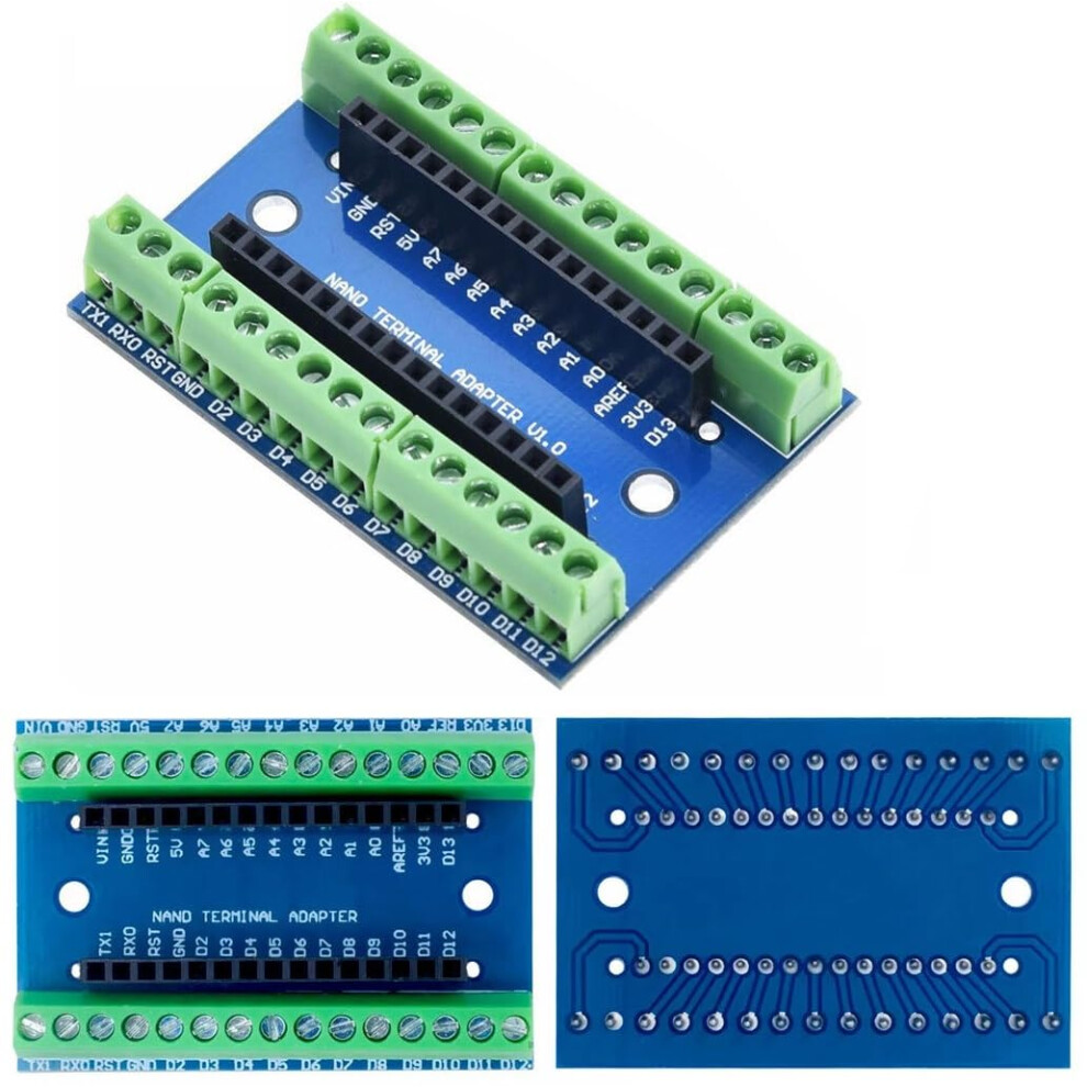 Nano 3.0 Breakout Expansion Board For Arduino Nano Compatible With 3Pcs, Compact Size, And Enhanced Connectivity 9119770681775