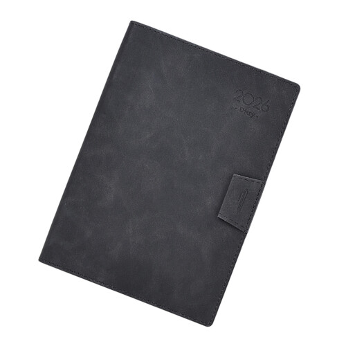 2026 Daily Planner 336 Pages Dated Leather Academic-black