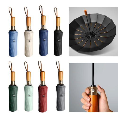 Durable 16 Bone Business Umbrella for Men Fully Automatic-2 2