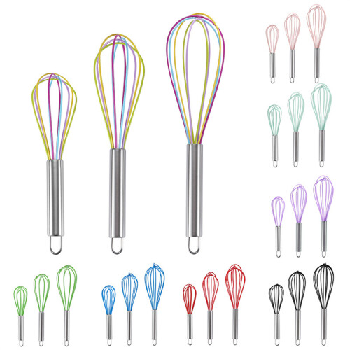Pastry Tool Versatile Whisk Manual Eggs-Light Green 12 inches 2