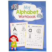 Interactive Alphabets Coloring Workbook Practice-Blue model