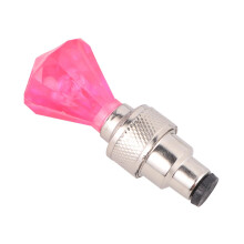 LED Bike Wheel Lights Pink Valve Stem Caps for Night Riding Safety and Decorative Glow Set of 7
