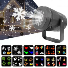 Dubbele sneeuwvlokprojectie, sneeuwval binnenshuis voor een magisch winterwonderland.