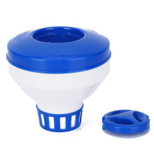 Robuster Chlorspender aus ABS-Kunststoff, schwimmender Chlorspender, Poolwasserpflege, einfache Durchflussregulierung, verstellbare