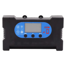 Zonnepaneelcontroller met meerdere beveiligingen, MPPT-zonnecontroller voor fotovoltaïsche panelen, universeel voor 12V- en 24V-accupakketten,