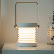 Uppladdningsbar bärbar lykta, hopfällbar LED-lampa, dekorativ lykta för inomhus- och utomhusbruk, 360 graders roterbar skärm, batteridriven