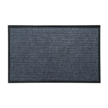 Tapete para porta de entrada, com padrão canelado, absorvente e fácil de limpar, reutilizável, antiderrapante, impermeável e de perfil baixo.