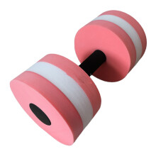 Kleurechte, effen dumbbells voor aquatische oefeningen, gemaakt van antislip EVA-schuim voor drijfvermogen en minimale waterabsorptie, duurzame