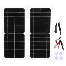 Cargador solar monocristalino para viajes de camping, paneles solares portátiles, células solares de alta eficiencia, panel solar resistente a la