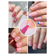 Outil professionnel de nail art, tampon à ongles en silicone transparent avec corps transparent pour une visibilité précise des motifs, kit de