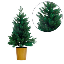 Simulation Christmas Tree with Gold Basin Desktop-Green 45CM