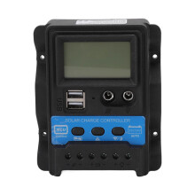 Solar Panel Regulator 12V 24V Automatic Detection PWM Charge Controller With LCD Display And Dual USB Output Low Self Consumption Energy Efficient Con