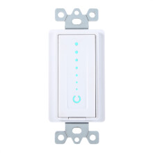 Vypínač světel s podporou Wi-Fi, kompatibilní s chytrou domácností, nastavitelné rychlosti ventilátoru a jasu, plánovaný provoz, funguje s