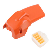 Conjunto de filtros para motosserras, fabricado em policarbonato de alta qualidade, compatível com Husqvarna 340, 345 e 350. Fácil instalação e