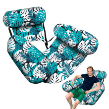 Pool Floats for Adults Inflatable Water Hammock Lounger Ergonomic PVC Foldable for Beach Lake