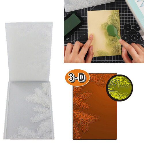 Flower Embossing Template 3D Embossed Folder Stencil-AT0003 1