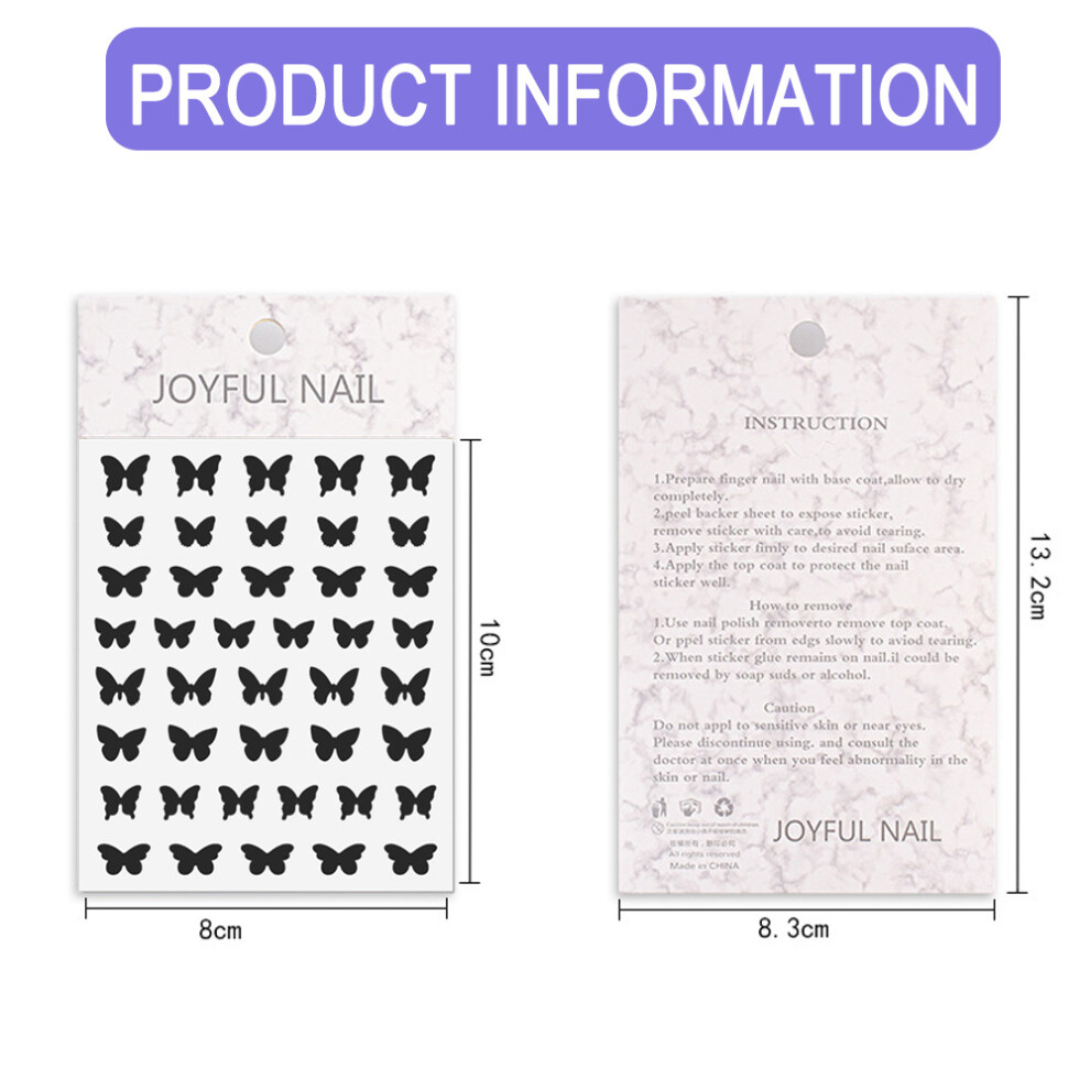Nail Art Stickers for Manicure Design, Airbrush Stencils for Nail Art, Self-Adhesive Hollow Stencils Nail Art Stickers with 3D Butterfly Bear Star