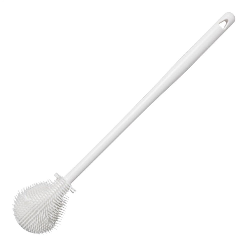 Long Handle Silicone Bottle Brush for Narrow Neck Containers with Deep Clean Bristles