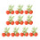 10Pcs Artificial Orange Model with Leaf Realistic Simulation-L 1