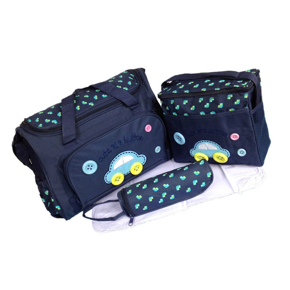 Pack Of 4 Durable Baby Nappy Changing Bag Set Baby-Deep Blue
