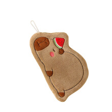 Schattige handdoek met Capibara-patroon,-watermeloenbeer
