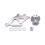 Triple Hook Clutch Quadrant Kit with Aluminum Firewall Adjuster for Precise Control for 7904 Mustang 1