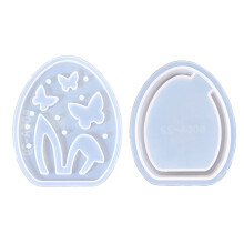 Eggs Shape Silicone Candle Stand Molds Hollowed Bunnies-2