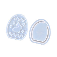 Hollowed Bunnies Silicone Candle Holder Molds Epoxy Resin-1