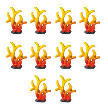 10lots Artificial Corals Fishes Tanks Decorations-Type B Color