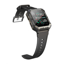 Work Watches For Men  Heavy Duty Smartwatch 1.83in IP68 Android iOS 24/7 HR SpO2 BP Sleep 120 Sports C200729 Black