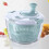 Salad Spinner with Bowl  Large Capacity Lettuce Spinner for Kitchen with Secure Lid and Rotating Handle 5